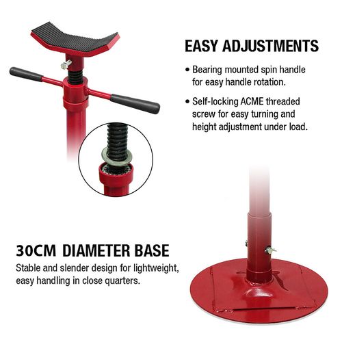 3/4 TON GARAGE WORKSHOP TRANSMISSION SUPPORT JACK ENGINE SUPPORT STAND 750KG Red — image 7