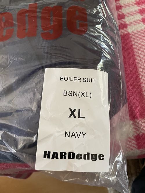 Bnwt Hardedge long sleeved Boilersuit In Navy Size Medium — image 6