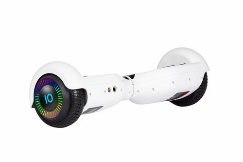 White Hoverboard with LED Wheels UL2272 Certified — image 4