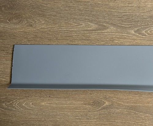 2m Length Light Grey Flexible Sit On Skirting Board, 100mm High