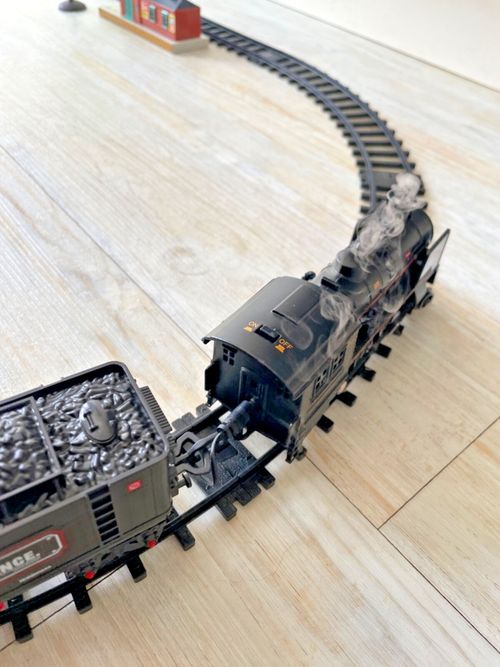 XL Metal loco Steam Railway Train Set. Real steam w sounds . Classic, vintage — image 7