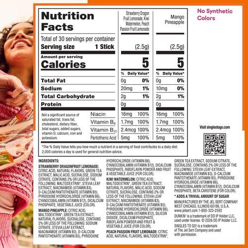 Dunkin’ Refreshers Drink Mix Variety Pack 30ct Zero Sugar Energy | USA IMPORT — image 8