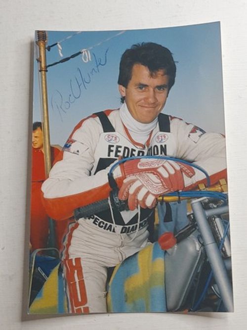 Rod Hunter Autograph Speedway Rider Hand Signed Picture Photo