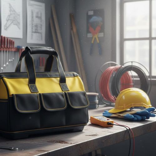 Heavy Duty Canvas Tool Bag Multiple Pockets for Home Repair Workshop Storage Use — image 7