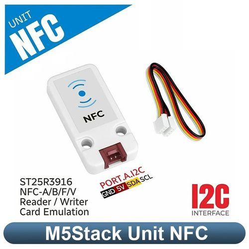 M5Stack Mini RFID Reader/Writer 2 Unit WS1850S 13.56Mhz Frequency for Access Con — image 1