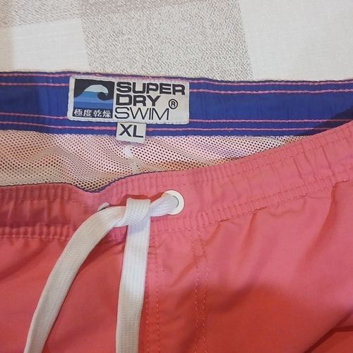Superdry Men’s Pink Swim Shorts XL Regular Elastic Waist Mesh Lining — image 3