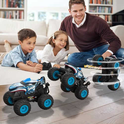 Remote Control Cars Toy Shark RC Monster Truck Toy Vehicle Electric Off Road Car — image 10