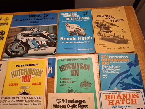 Motor cycle racing programmes Brands Hatch JOB LOT — image 4