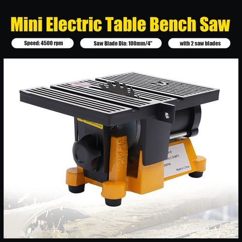 Table Saw 4" Multifunction Bench Saw Lightweight DIY Model Cutting Tool Cut Saw