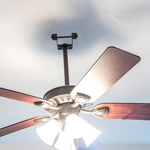 Black Iron Ceiling Fan Bracket for Hanging Plants Easy Installation — image 5