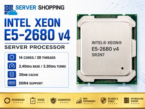 Intel SR2N7 Xeon E5-2680v4 (2.4GHz/14-core/35MB/120W) Processor - 3YR Warranty