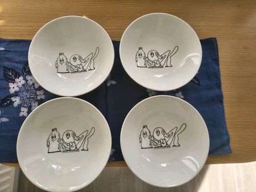 Set of 4 Vintage Kellogg Company Cereal Bowls 1984 Unused