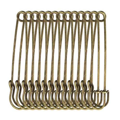 30Pcs/Set Large Heavy Duty Metal Safety Pins Brooch Pins DIY Sewing Tools