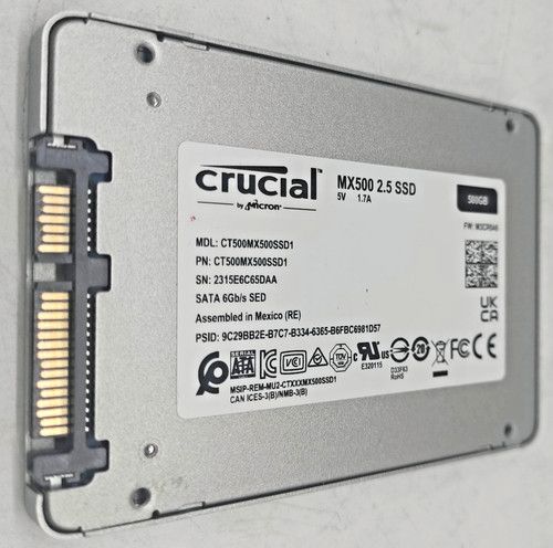500GB CRUCIAL CT500MX500SSD1 MX500 7mm 2.5" SATA SSD Solid State Drive