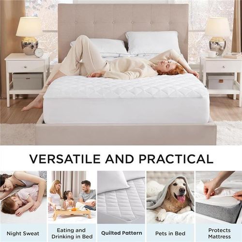 EXTRA DEEP QUILTED MATRESS MATTRESS PROTECTOR FITTED BED COVER ALL SIZES — image 10