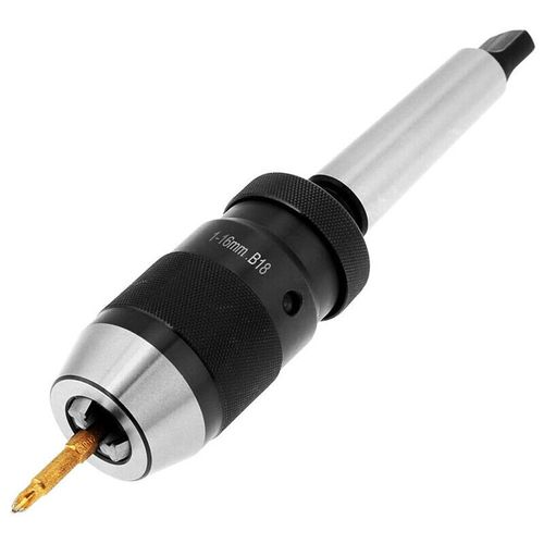 1-16mm MT2-B18 Keyless Self Tighten Lathe Drill Chuck Kit Taper Arbor Drilling — image 8