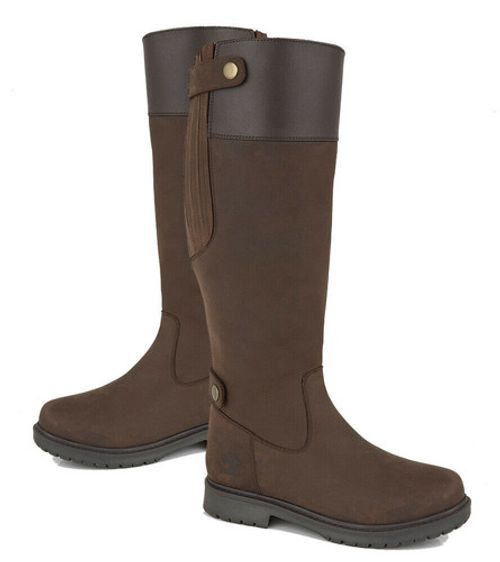 WATERPROOF MATT LEATHER BOOTS COUNTRY BOOT YARD OR EQUESTRIAN MENS LADIES