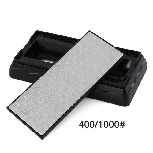 400&1000 LARGE DOUBLE-SIDED DIAMOND SHARPENING STONE SHARPENER GRIT KITCHEN — image 5