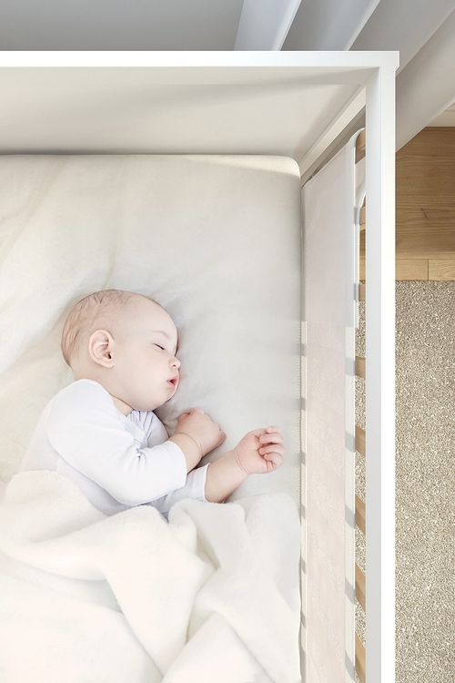 Premium Mesh Cot Bumper for 2 Sided Solid End Cots Double Layers Air Mesh for — image 9