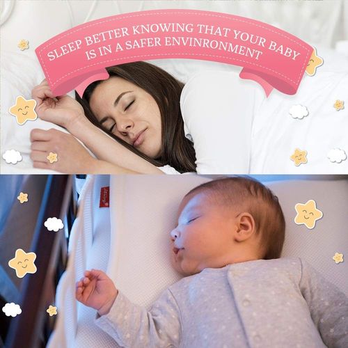 Premium Mesh Cot Bumper for 2 Sided Solid End Cots Double Layers Air Mesh for — image 16