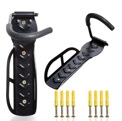 4x Bike Wall Mount Storage Rack Hooks Bicycle Hanger Garage Steel Holder UK — image 4
