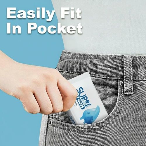 Travel Wet Wipes Sensitive Mini Portable Hand Face Baby Kids 64 Wipes 8 Pack — image 2