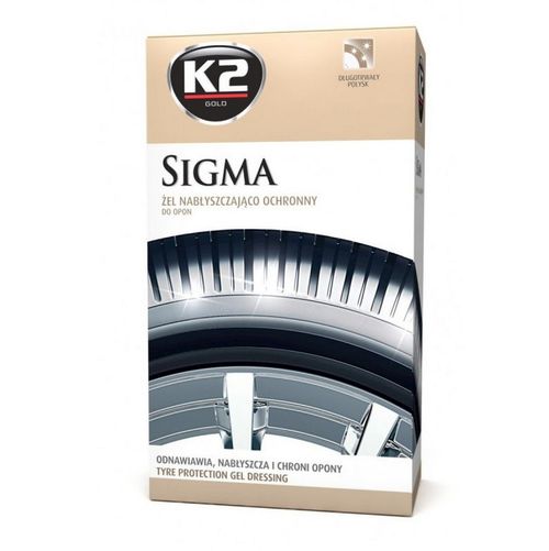 K2 Sigma Tyre Dressing 500ml + Applicator – Wet Look Car Tyre Shine Cleaner NEW — image 2