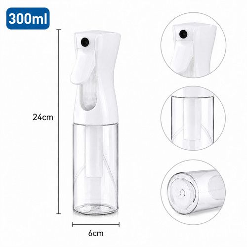 200ml 300ml 500ml Continuous Fine Mist Spray Bottle Fine Hair Mister For Styling