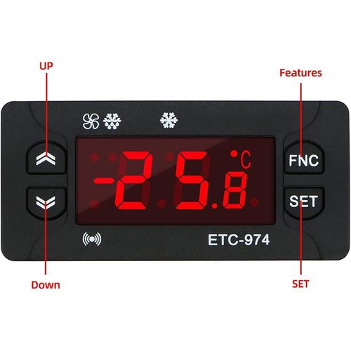 ETC-974 Refrigerator Digital Controller LED Temperature Thermostat Incubator UK — image 5