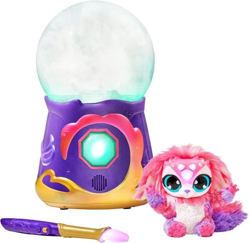 Magic Mixies Magical Misting Crystal Ball & Interactive 8in Pink Plush Toy (NEW) — image 6