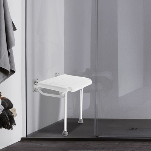 Folding Shower Seat for Wall Mount Bath Chair Shower Stool for Elderly Pregnant — image 15