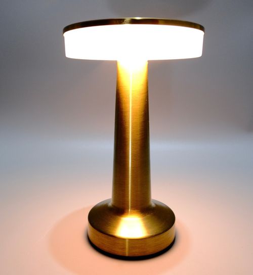 Rechargeable LED Table Lamp Gold Touch Control 3 Light Settings USB Cordless — image 8