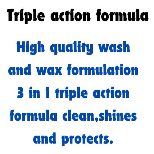 Wash And Wax Super Triple Action Car Wash Shampoo & Wax Cleaning 4 x 5 Litre — image 3