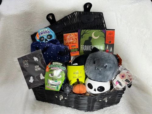 Alt Goth Halloween Spooky Horror Gift Boo Basket Hamper
