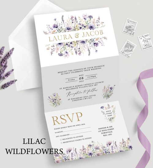 Wedding Invitations,  Sample Pack Non-Personalised — image 4