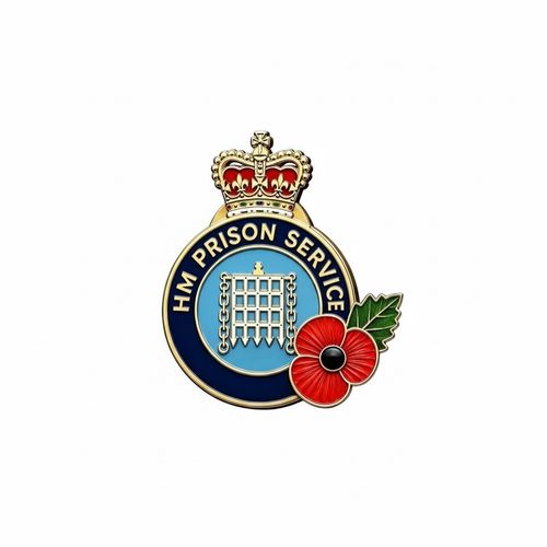 HM PRISON SERVICE HMPS REMEMBRANCE VETERAN pin badge — image 4