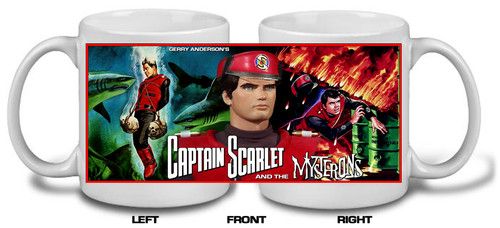 CAPTAIN SCARLET mug 6 Designs Custom made brand new gerry anderson