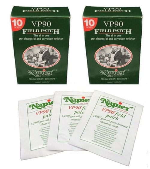 Two Boxes 10x Napier Field Wipe VP90 Gun Cleaner Corrosion Inhibitor Patches