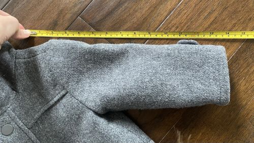 Zara Baby Boy Hooded Wool Blend Coat Pockets Gray Boys 18-24M — image 9
