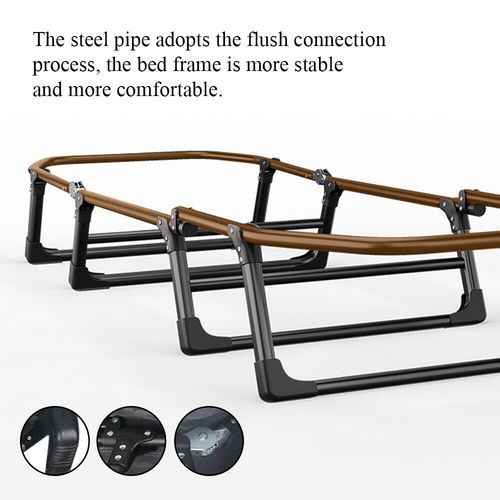 Single Foldable Folding Bed & Mattress Guest Bed Heavy Duty Portable Large Bed — image 6