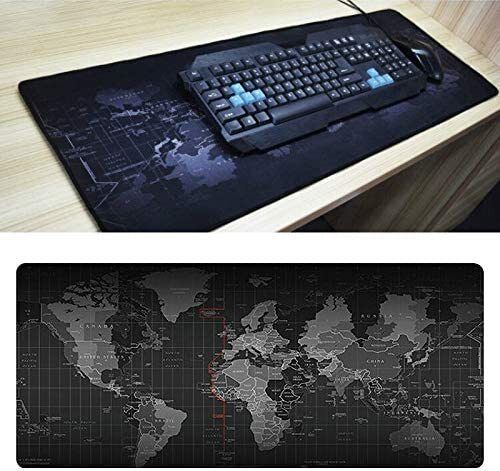90x40/70x30 CM World Map Gaming Mouse Laptop Keyboard Non-Slip Large Desk Mat