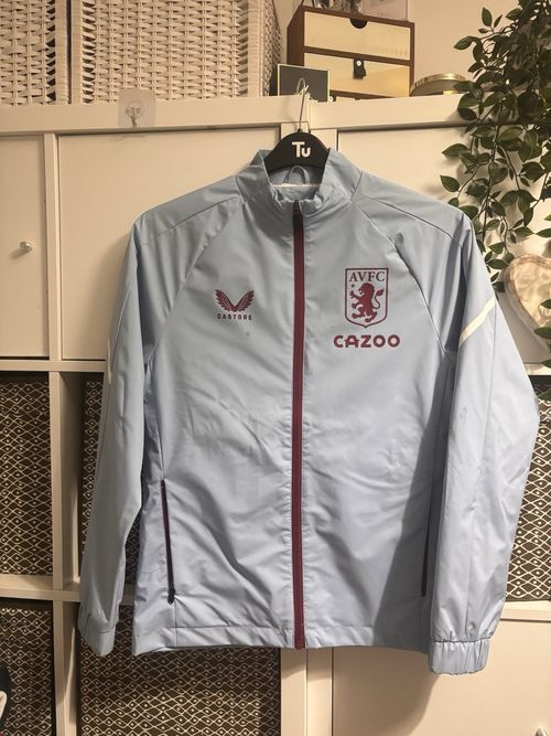 Aston Villa AVFC Castore Jacket Light Blue Zip Up Training Top Size 10 Womens — image 1