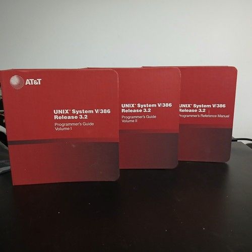 AT&T Unix System V/386 Manuals Programmers Guide & Reference