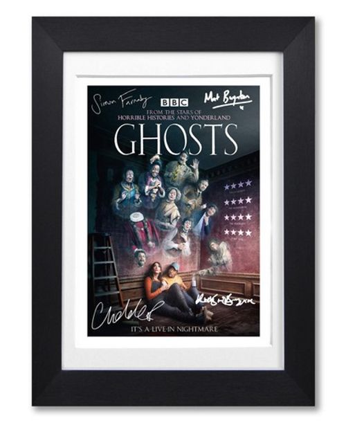 GHOSTS BBC SHOW CAST SIGNED POSTER PRINT PHOTO AUTOGRAPH TV SERIES SEASON GIFT