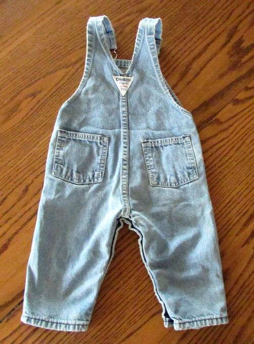 Vintage Baby OshKosh B'Gosh Vestbak Genuine Denim Overalls USA Union Made 6-9 Mo — image 8