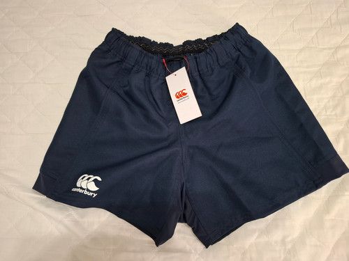 BNWT Classic Canterbury Rugby Shorts Navy Blue W30 New