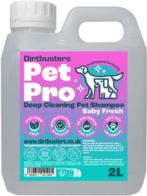 Pet Pro Dog Shampoo Sensitive Skin (2L) Deep Cleaning Professional Dog Grooming