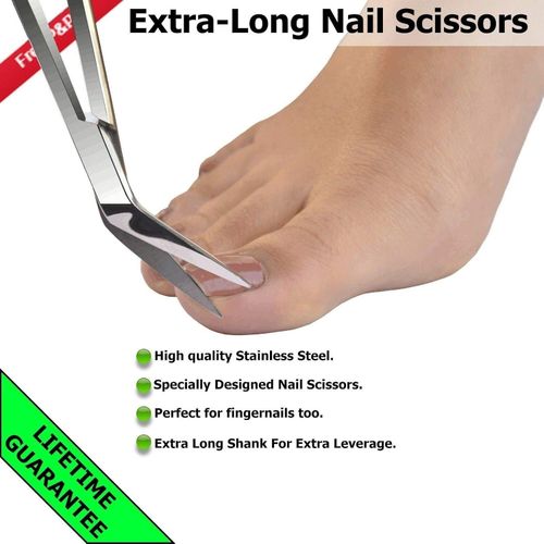 Extra Long Thick Toe Nail Scissors 16cm Clippers Cutters Chiropody Podiatry S/S — image 8