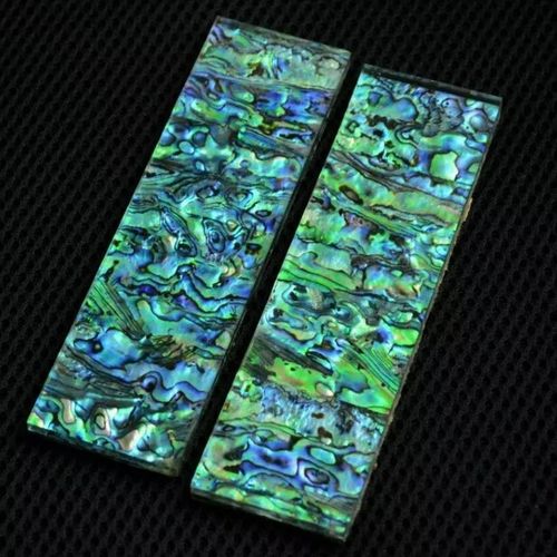 2pcs Abalone Shell Knife Handle Acrylic Scale Slabs Making Knives Plate Material — image 5