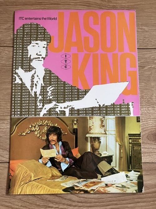 Jason King - rare original ITC tv sales brochure. Peter Wyngarde television show